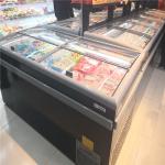 Supermarket commercial combined island freezer showcase