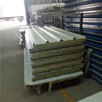 960mm building panels 50mm fireproof rock wool sandwich roof board with steel