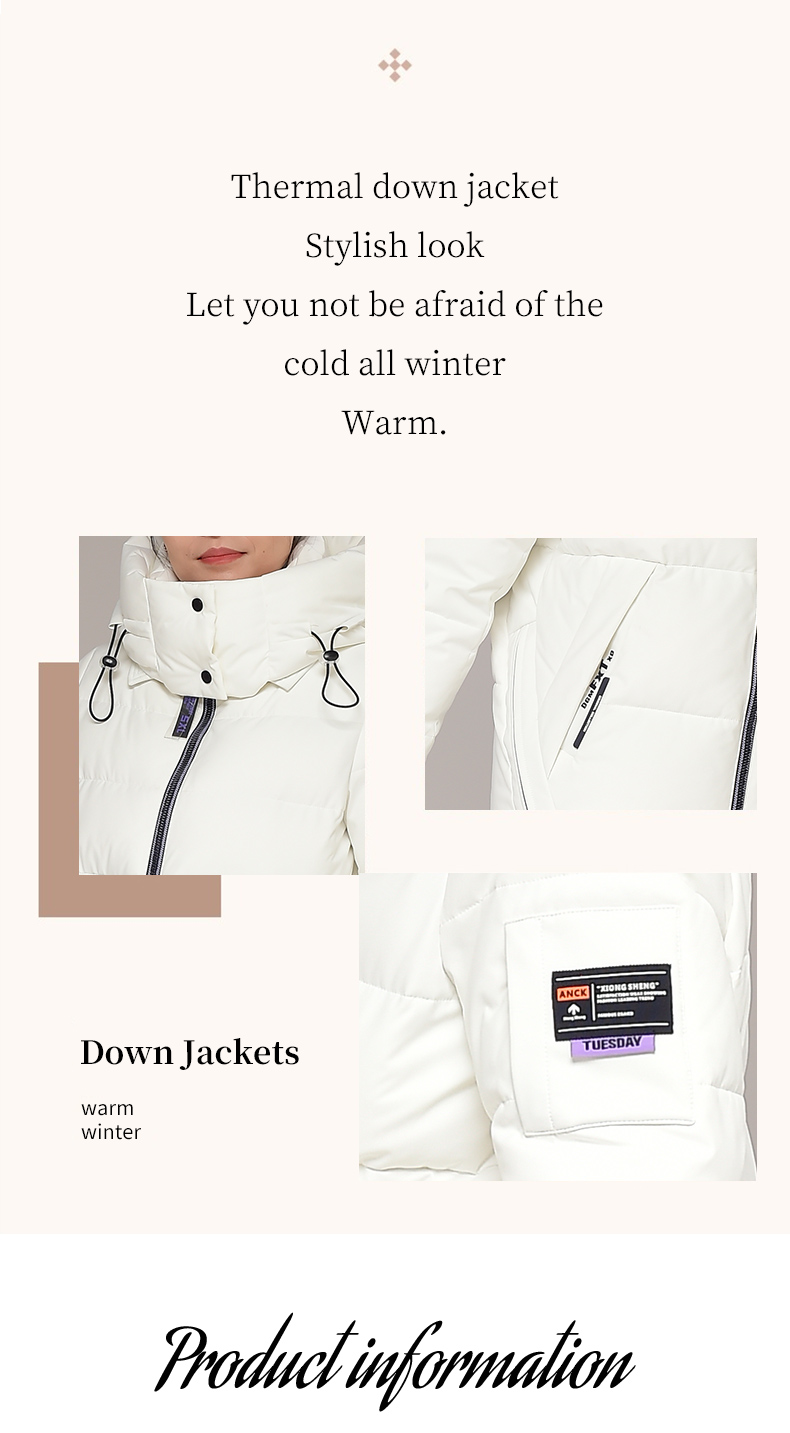 Hot Selling Cheap Custom FODARLLOY F23120 Ladies Warm Hooded Cotton-padded Clothes Women Slim Long Winter Jackets Women Coats