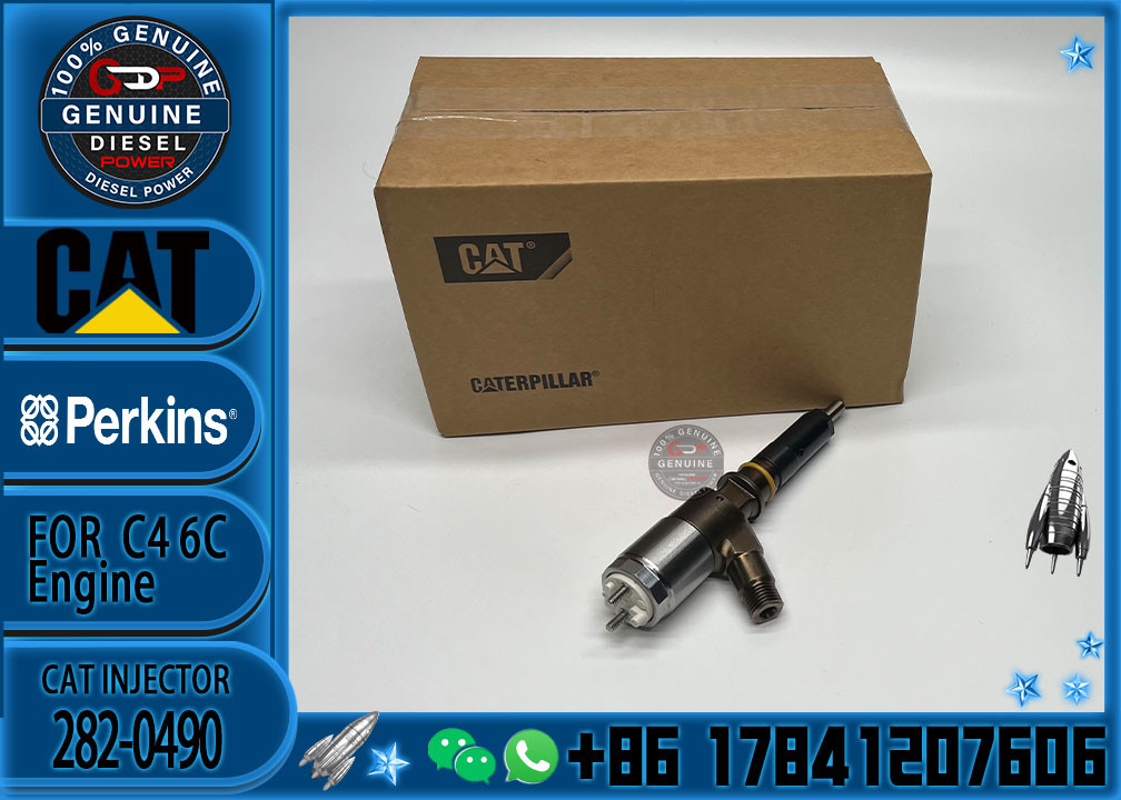 Diesel engine fuel injector 282-0490 2645A709 for 321D excavators engine diesel C6.6 C6.4 C4.2 injector