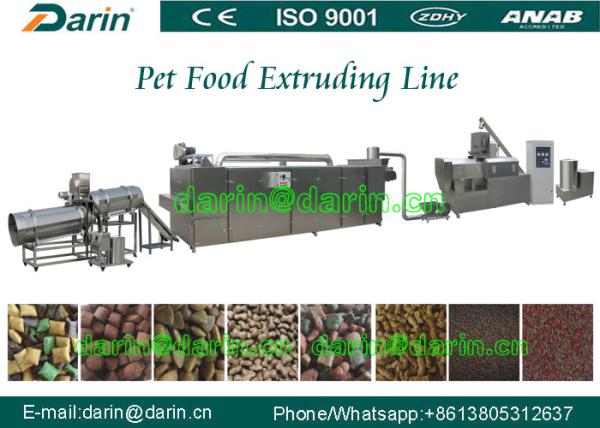 Cheap High Efficiency Automatic pet food extrusion process Line stainless steel for sale