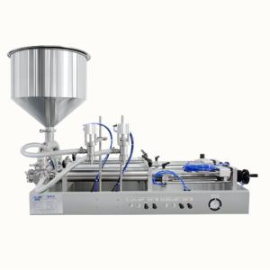 Quality 316L Semi Automatic Liquid Filling Machine Pneumatic Pasty Horizontal Piston Filler For Cream Cosmetic wholesale