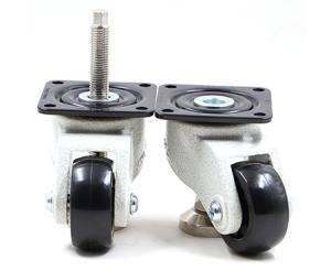 Quality Swivel Fixed PA6 Material Adjustable Height Leveling Casters 150kg wholesale