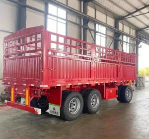 Side Wall Height 600-1500mm Heavy Duty Full Trailer for Timber and Bulk Cargo Transport