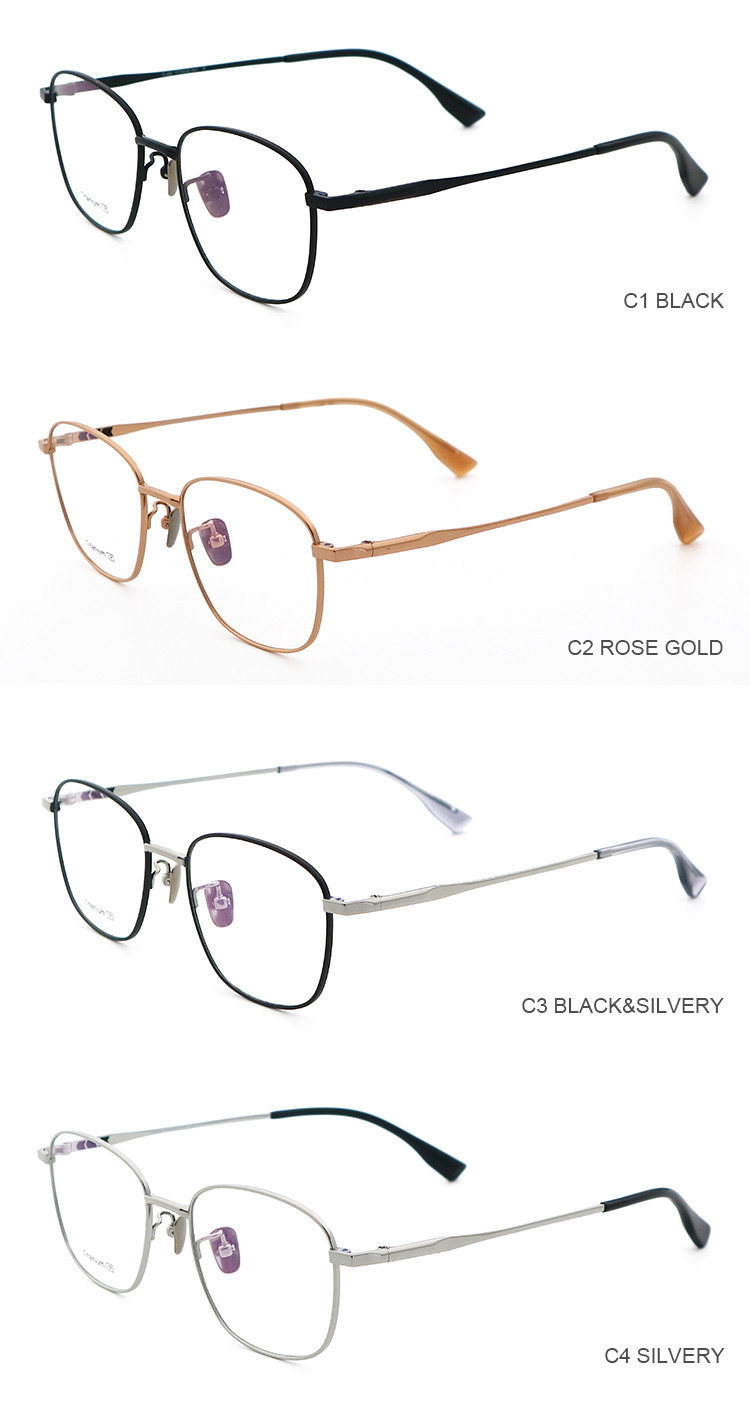 Polygonal Frames Pure Titanium Spectacle Frames Optical Frames
