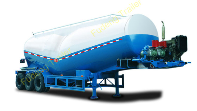 V Type Middle-Density Cement Tanker Truck 30-75CBM Loading Capacity