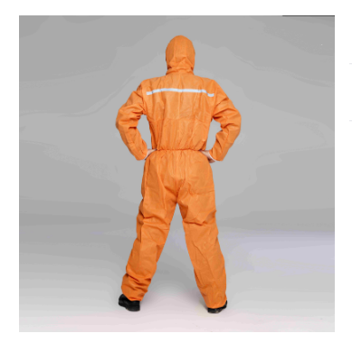 Anti Pollution Disposable Protective Coverall With Hood