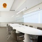 Fireproof Solid Surface Conference Table Rectangle Meeting Table