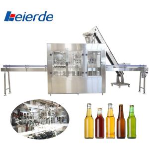 Quality 2000BPH -20000BPH Beer Bottle Filling Equipment 3 In 1 Good Sealing Performance wholesale