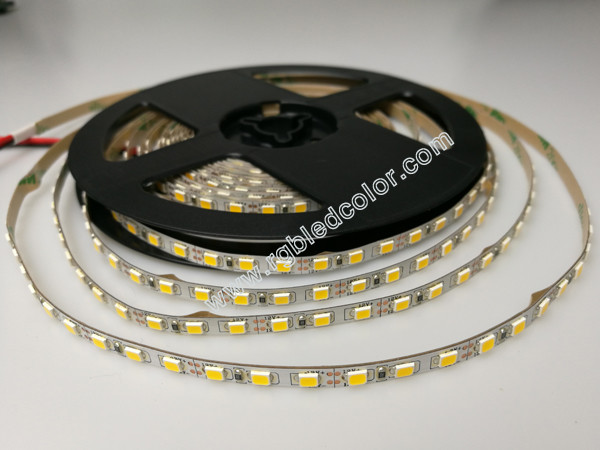 5mm pcb 2835 ww/nw/w high brightness led strips light 60led/m 14.4w