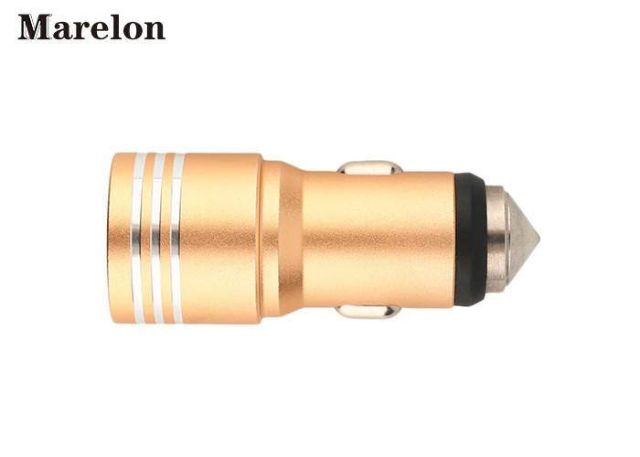 Promotional Dual Usb Car Charger Multi Color For Smart Device Charging