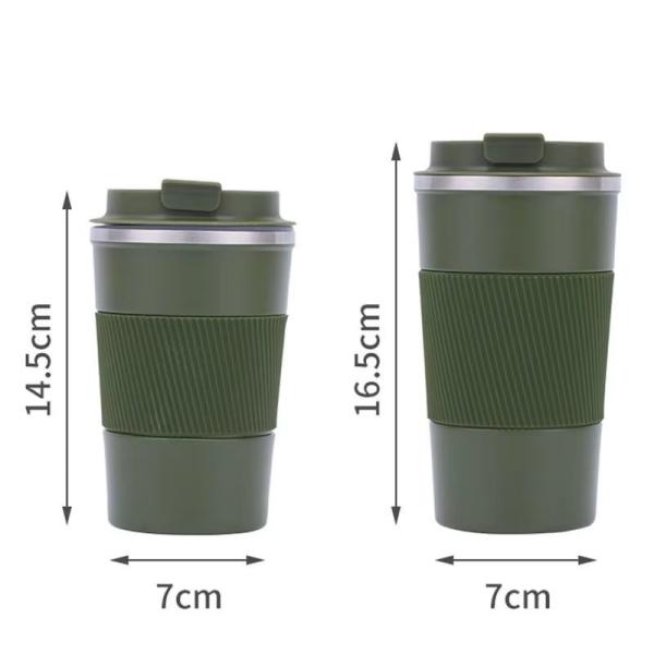 Portable 12 Oz 17 Oz Eco Friendly 304 Stainless Steel Coffee Travel Mug Vacuum