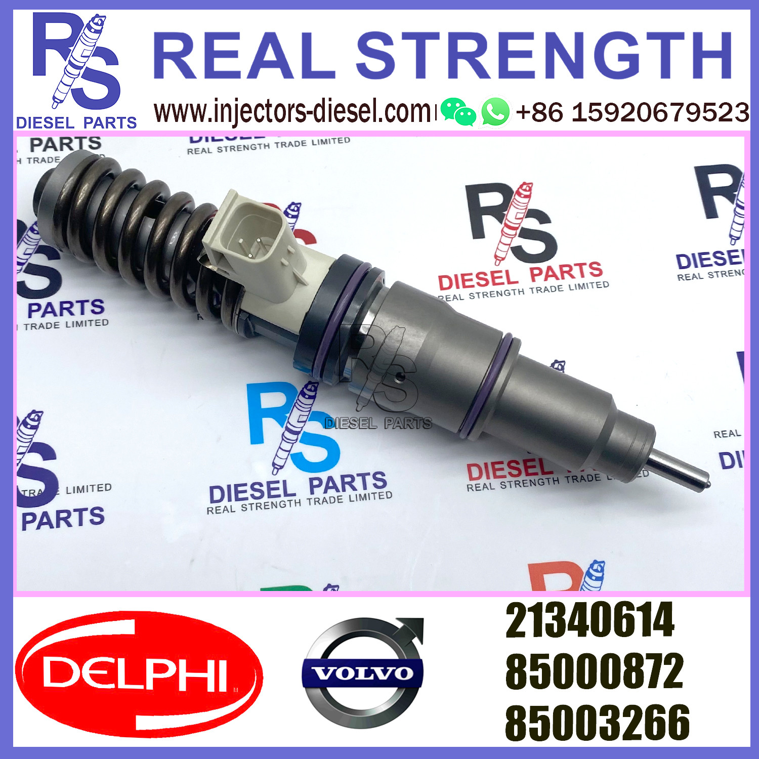 DELPHI 4pin injector 21340614 Diesel pump Injector V-O-L-V 21340614 85000872 85003266 for V-O-L-V MD13 EURO 4 HIGH POWER