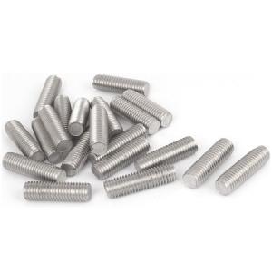 Quality M8 White Zinc Plated Double End Bolts , Hardened Threaded Rod Carbon Steel 2 Meter wholesale