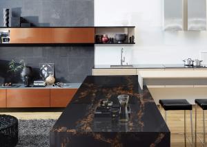 Quality High Brightness Quartz Kitchen Countertops , Engineered Quartz Kitchen Worktops wholesale