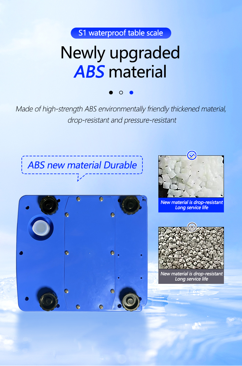 Double Layer Structure 30KG Waterproof Scale with Precision Sensor and LED Display