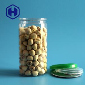 Quality 211# 440ml Clear Plastic Cans Seeds Chocolate Biscuit Bars Easy Open End PET Can wholesale