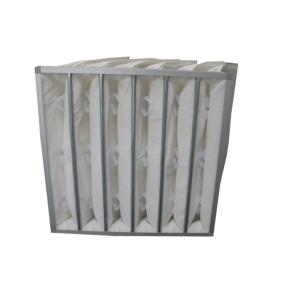 Quality Synthetic Fiber Pocket Air Filter With High Air Flow Rate Filtration Efficiency F5-F9 wholesale