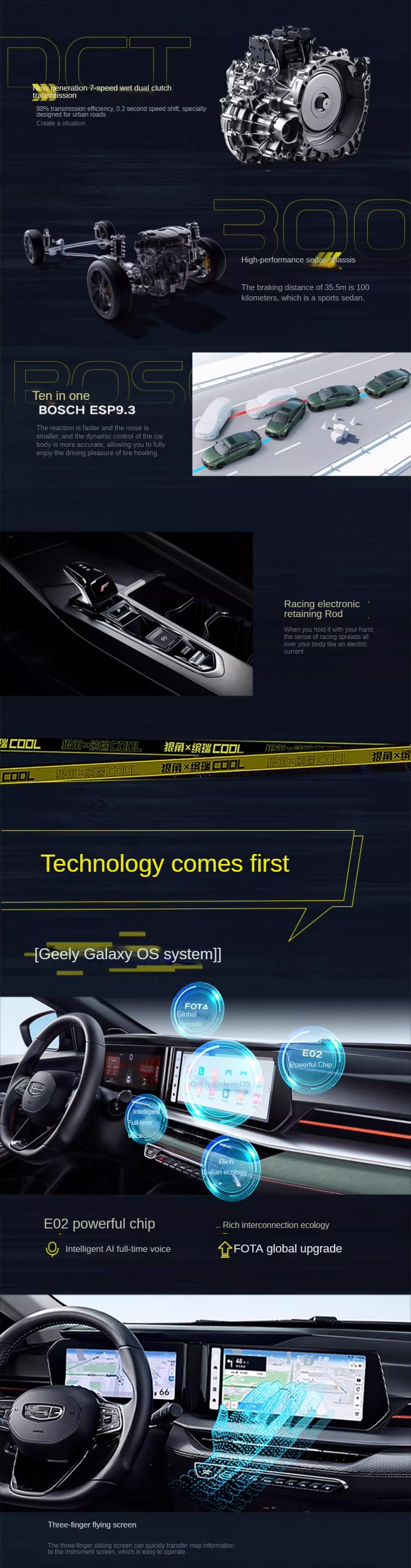 Upgrade Your Driving Experience with Geely Binrui 2024 1.5T Compact Car 7-Speed Wet Dual Clutch Gearbox and Gasoline Fuel