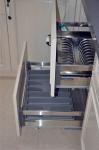 Solid Surface Aluminum Storage Cabinet Durable Aluminum Kitchen Cabinet