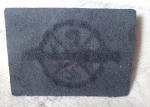 Classic Durable Embossed Leather Patches , Fake / Genuine Leather Label