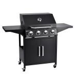 Outdoor Commercial Stainless Steel Gas BBQ Grill with Side Table Custom Logo