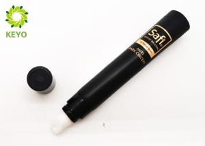Quality Matte Black Cosmetic Cream Tube , 0.5 OZ PE Plastic Tube Cosmetic Packaging wholesale