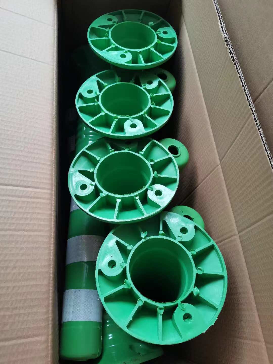 750mm PU 1.3kgs Spring Post Flexible Sign Post Barrier 8cm Dia