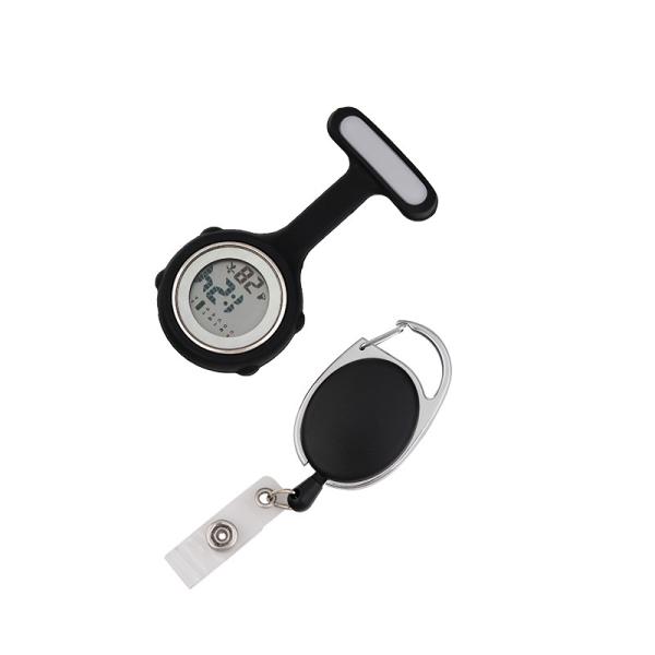 Silicone Nurse Digital watch stretchable Buckle Medical Pocket Watch Doctor