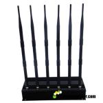 6 Channels 15w High Power Desktop Mobile Phone Signal Jammer Blocker Jam 2G 3G