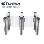 SUS304 Stainless Steel Speed Gate Turnstile , Security RFID Reader Barrier