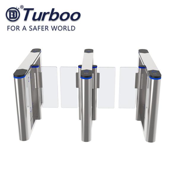 SUS304 Stainless Steel Speed Gate Turnstile , Security RFID Reader Barrier