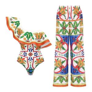 Quality Cup Type Padded Three-Piece-Swimwear In Nylon Fabric wholesale