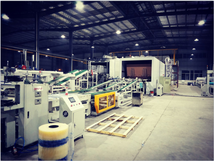 UV Coating Machine 90deg Rotating Electric For cement Fiberboard