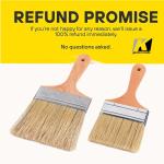 5in Bristle Paint Brushes Wood Handle Wool Hair For House Wall Painting