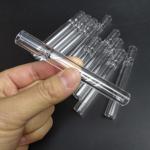 Unbreakable Glass Chillum Pipe / All Clear Glass Water Pipe For Men