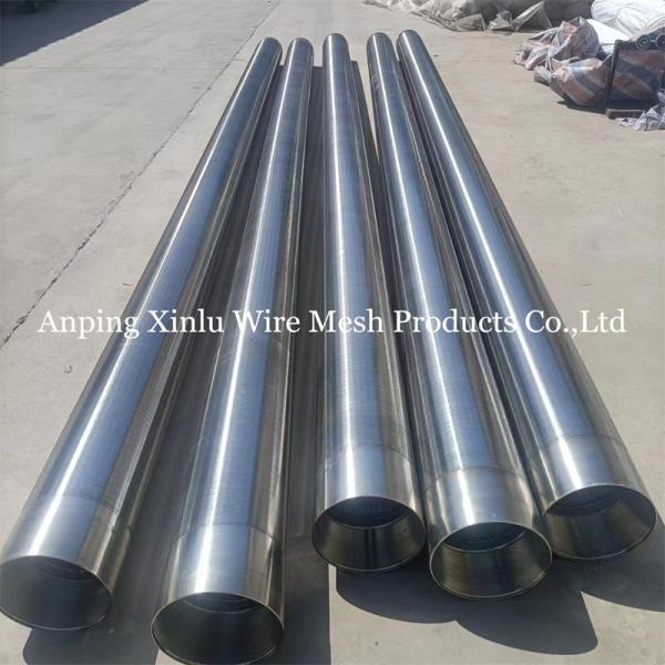 Customized Stainless Steel no Magnetic V Wire Wedge Wire Wrapped Screen Pipe