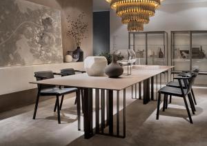 Quality Solid Wood Top Restaurant Patio Furniture Dining Table Environmentally Friendly wholesale