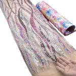 Wholesale price bridal beaded lace fabric mesh african lace fabric for wedding