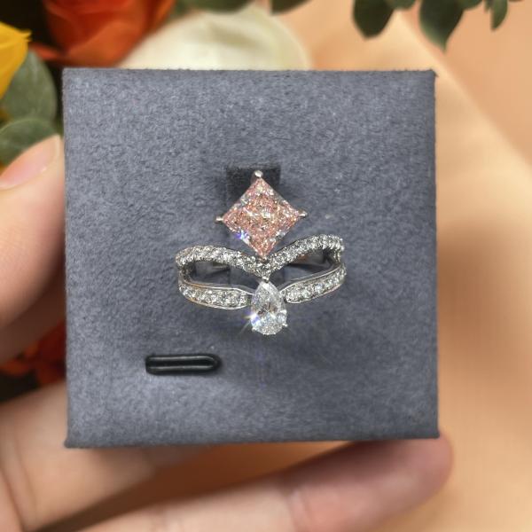 Lab Diamond Jewelry Certified Loose Diamond Custom-Made Princess Fancy Diamond