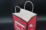 Extra Large Wide Bottom White Kraft Paper Bags Printing Customized