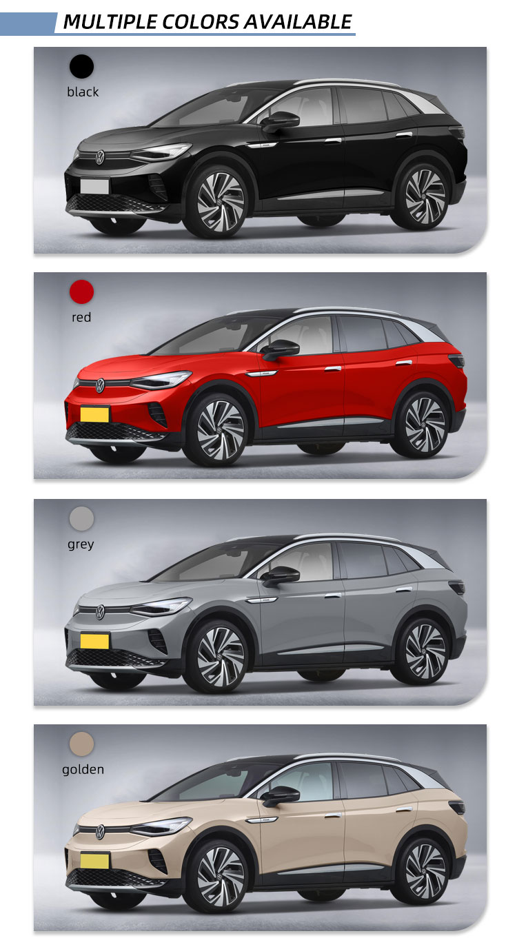 High Speed Electric Used Cars Vehicle Hot Sell Volk swagen Id4 Crozz 2022 Standard Battery PURE Version Which new car