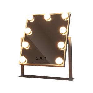 Quality ABS Glass Justtide AC 100V 1x 360 Degree Rotation LED Magnifying Mirror wholesale