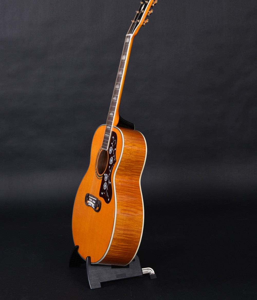 J200 customized 42 Inch Jumbo size solid wood acoustic guitar with AA Solid sitka spruce top rosewood fingerboard