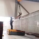 Steel Rebar Transport Rail Transfer Trolley