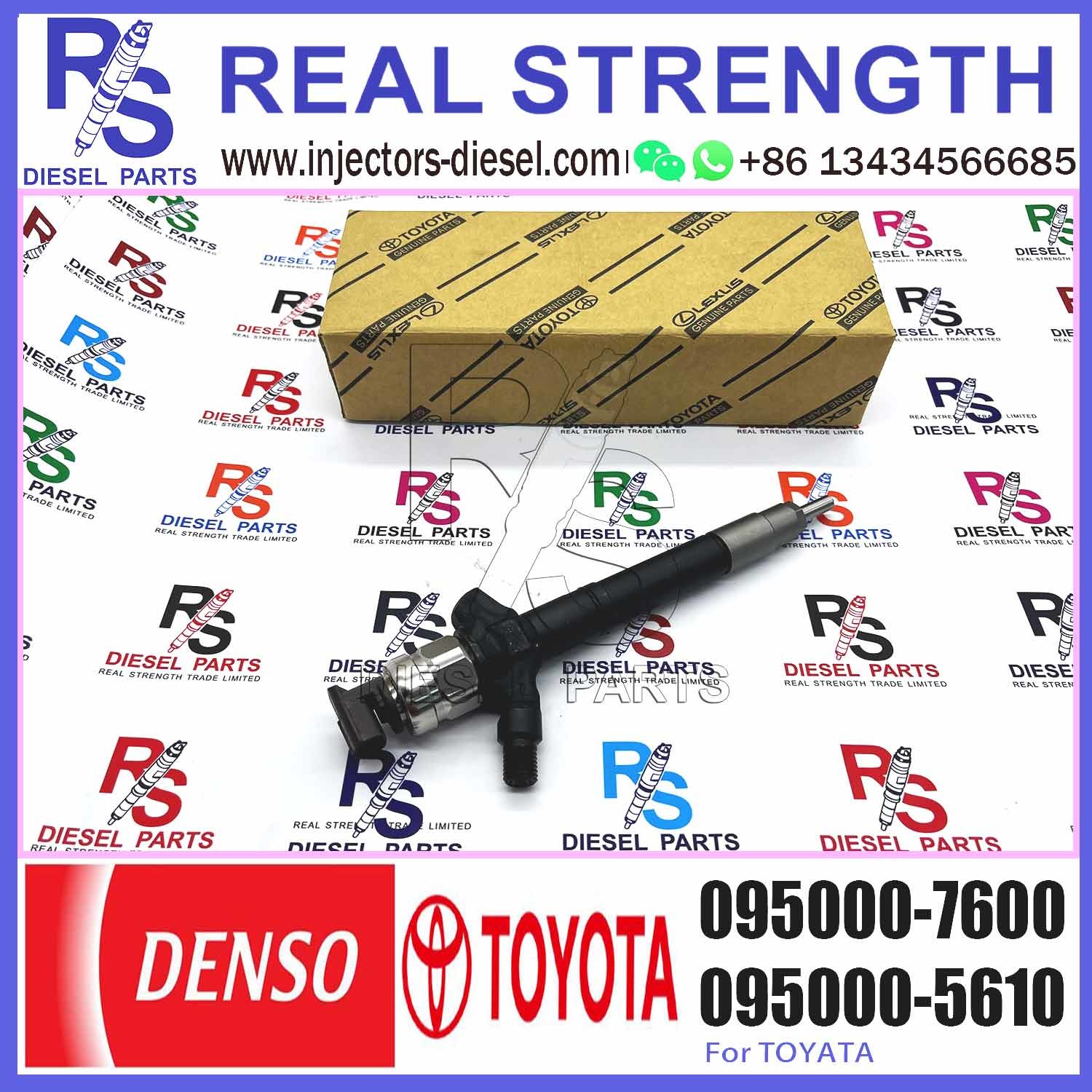 injector nozzle 23670-0R160 095000-7600 injector for Toyota 2AD-FTV Avensis common rail injector 23670-0R160 095000-7600