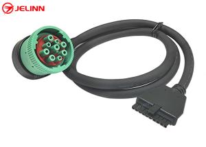 Quality PT30 ELD Device Cable 9 Pin J1939 Cable for Electronic Logging Device Heavy Duty Trucks in North America wholesale
