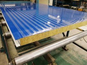 Quality Blue Fireproof Foam Insulated Rockwool Wall Panels wholesale