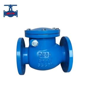 China Metal Sealing Ductile Iron Swing Check Valve For Water Pipeline BS5153 Standard on sale
