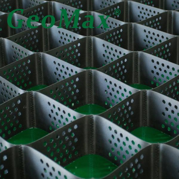 BLACK HDPE GEOCELL 120MM HEIGHT 356MM WELDING SPACE FOR CARPARK SURFACES